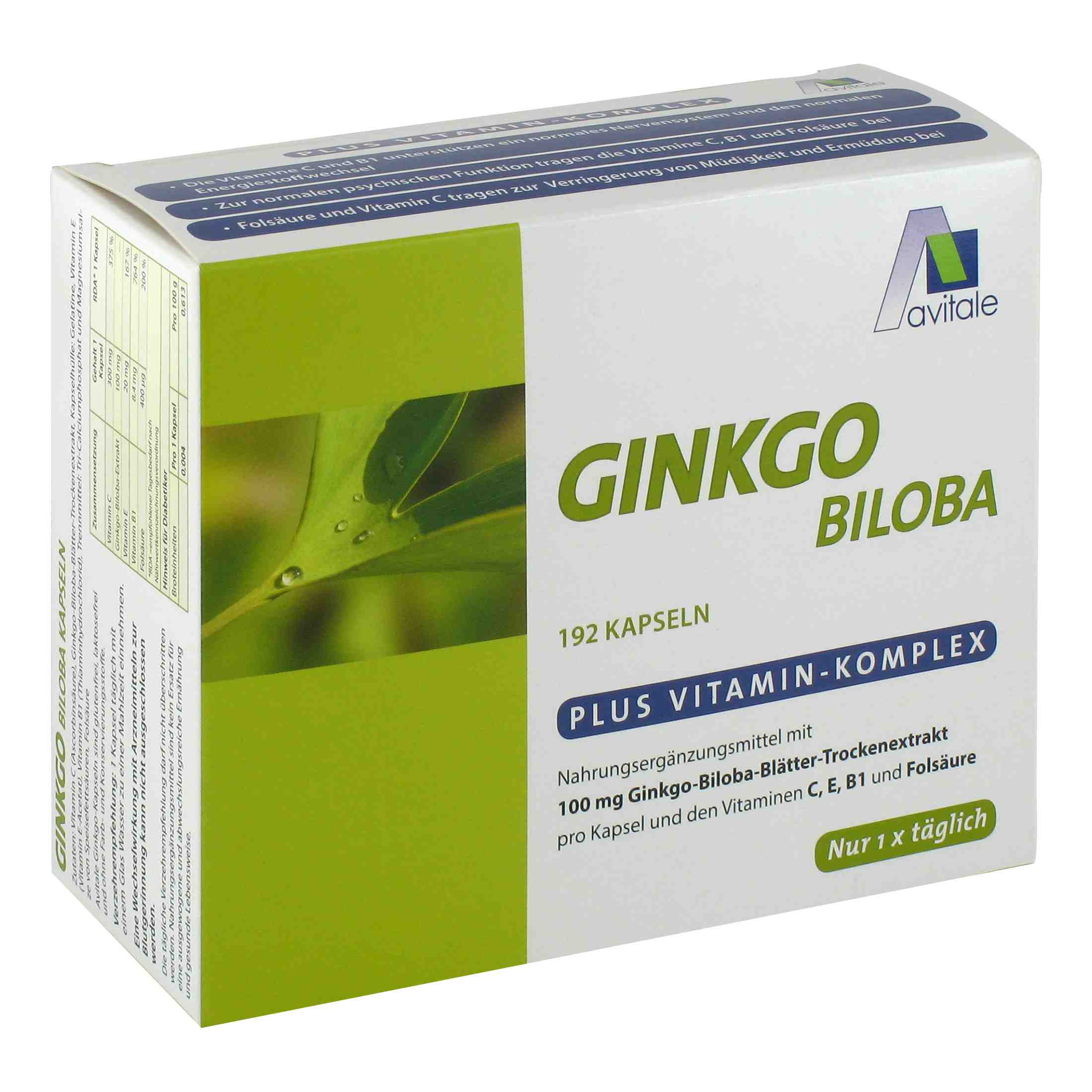 avitale-ginkgo-biloba-kapseln-100-mg-mit-vitamin-c-e-b1 image 1
