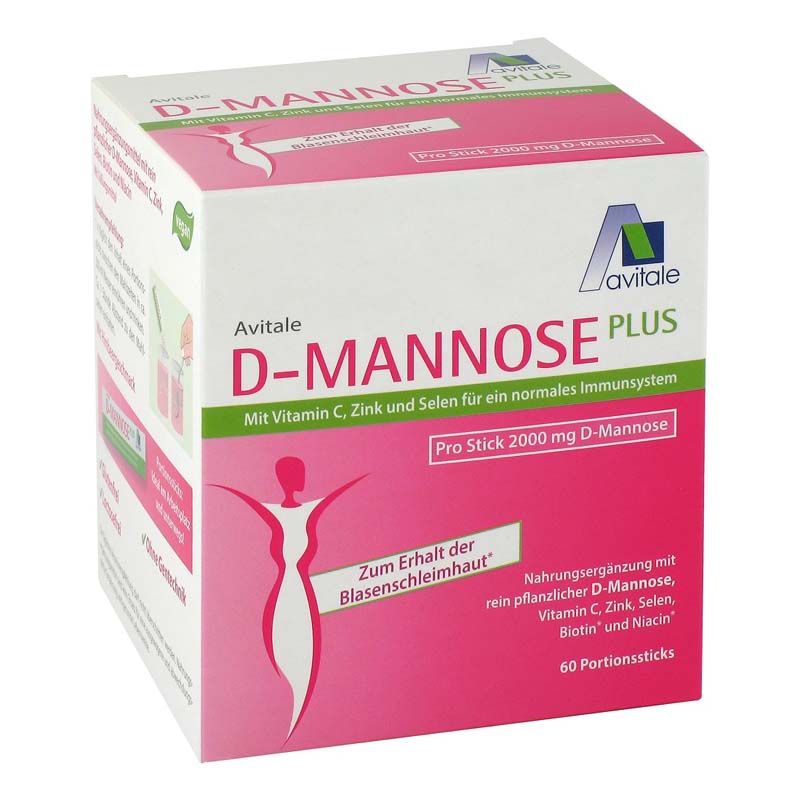avitale-d-mannose-plus-sticks-himbeere-2000-mg image 1