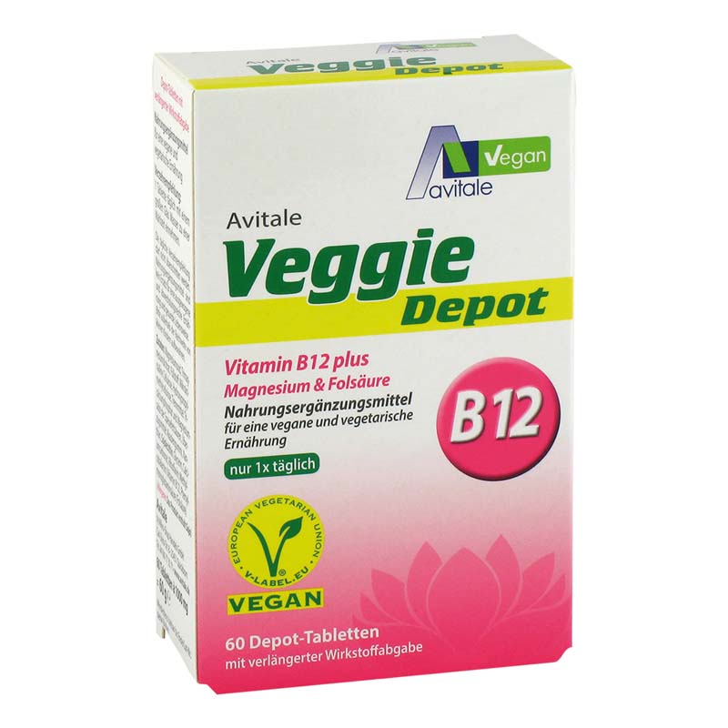 avitale-veggie-depot-b12-tabletten-magnesium-fols-ure-vegan image 1
