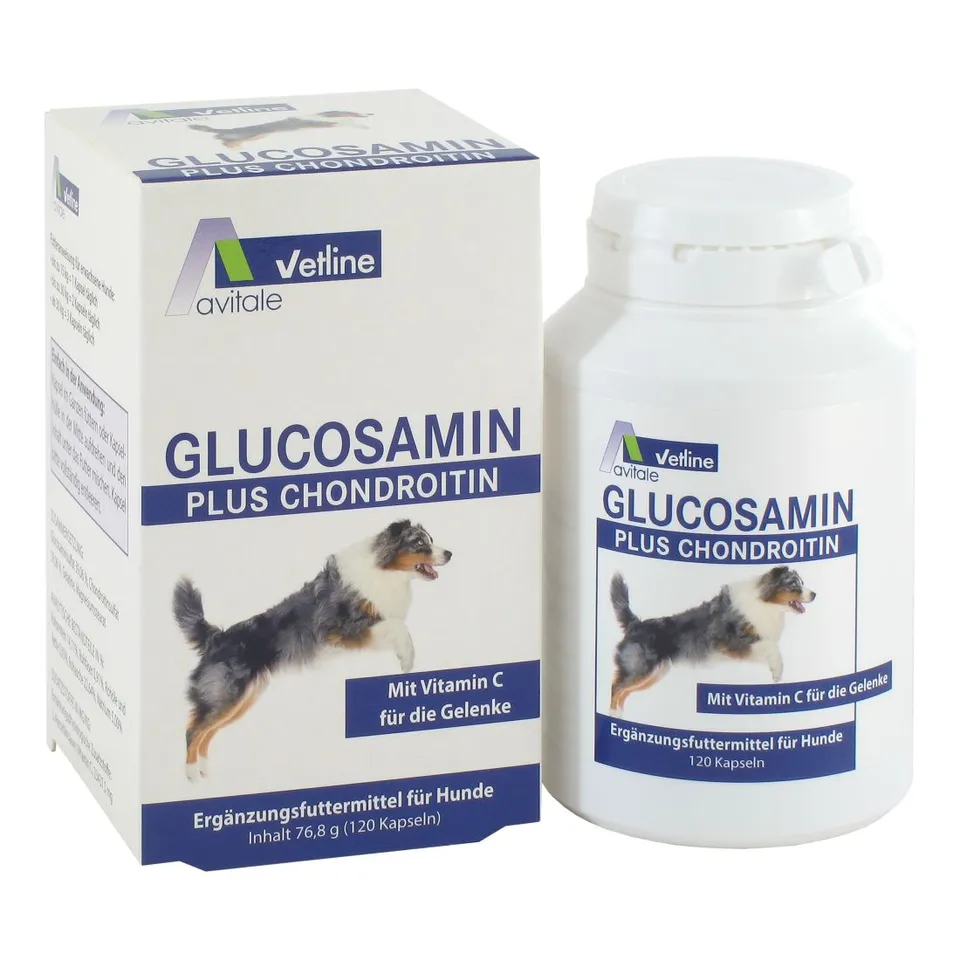 avitale-vetline-futtererg-nzungsmittel-hunde-glucosamin-kapseln image 1