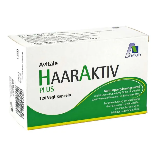 avitale-haaraktiv-plus-kapseln-mit-biotin-hirse-bierhefe image 1