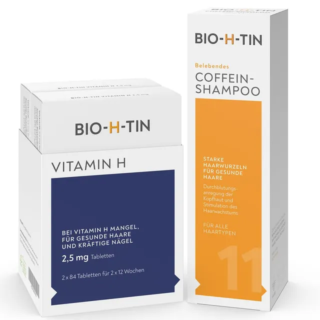bio-h-tin-vitamin-h-2-5-mg-tabletten-2x84-coffein-shampoo image 1