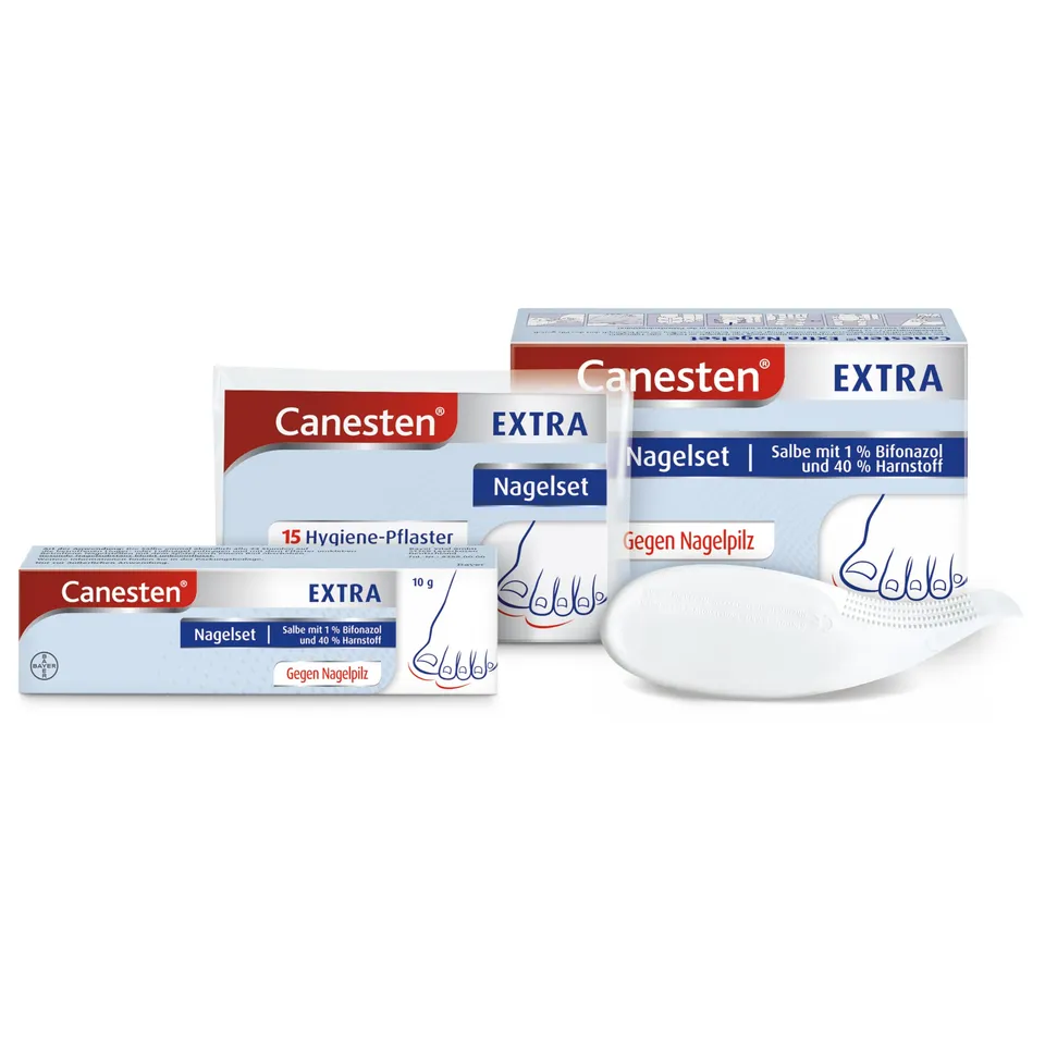 canesten-extra-nagelset-nagelpilz-set-mit-bifonazol-harnstoff image 1
