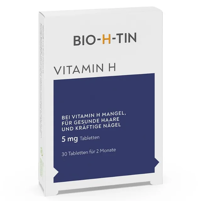 bio-h-tin-vitamin-h-tabletten-30-st-5mg-biotin-haare-n-gel image 1