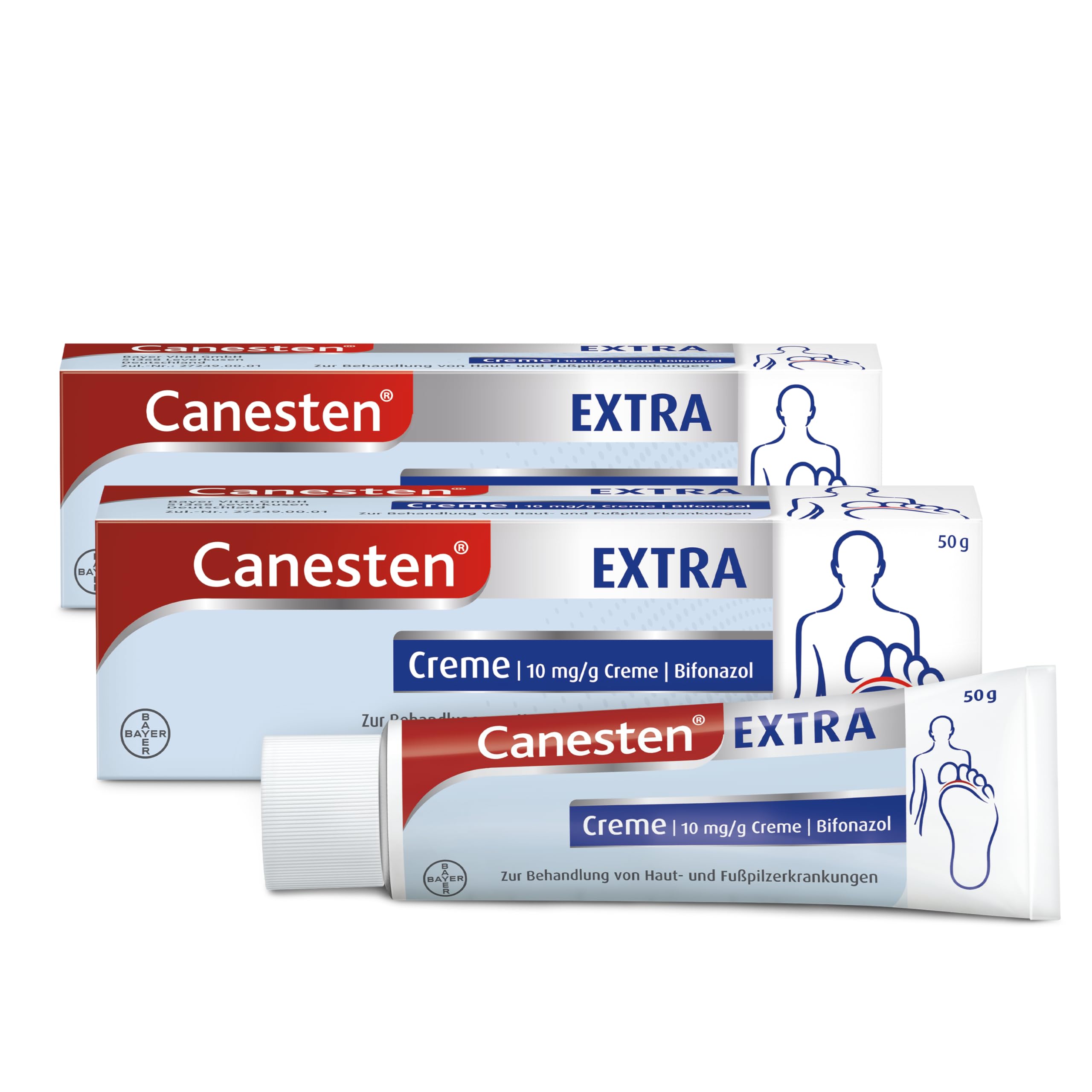 canesten-extra-creme-bifonazol-fu-pilz-doppelpack-2x50g image 1