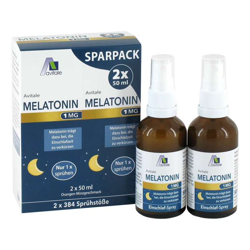 avitale-melatonin-1mg-einschlaf-spray-orange-minze-sparpack image 1