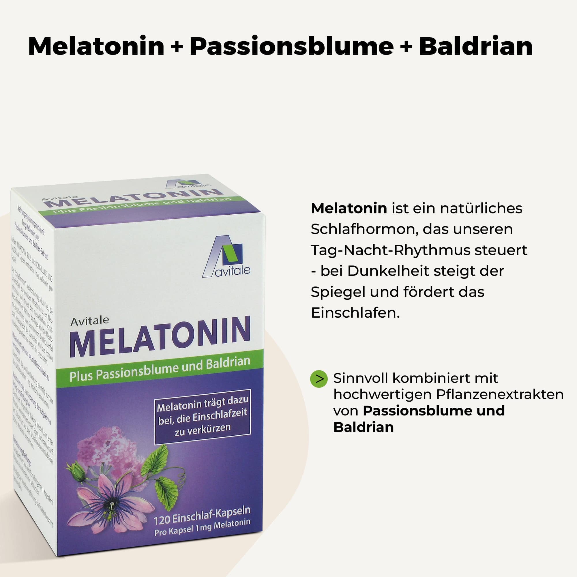 avitale-melatonin-kapseln-1mg-passionsblume-baldrian image 3