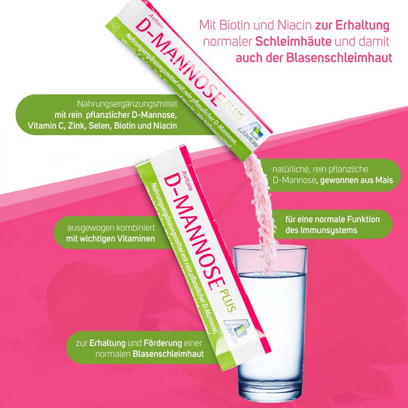 avitale-d-mannose-plus-sticks-himbeere-2000-mg image 2