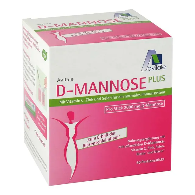 avitale-d-mannose-plus-sticks-himbeere-2000-mg image 1