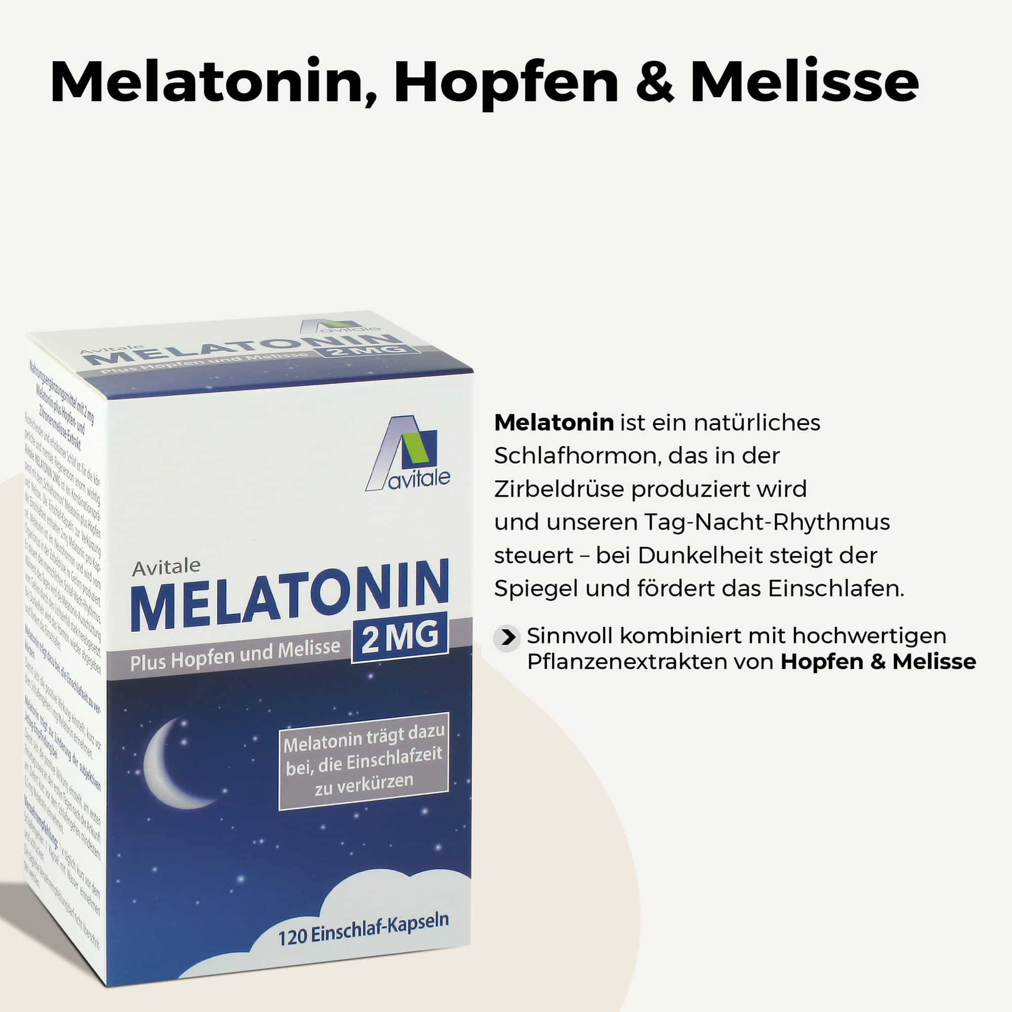 avitale-melatonin-2mg-hopfen-melisse-schlaf-kapseln image 3