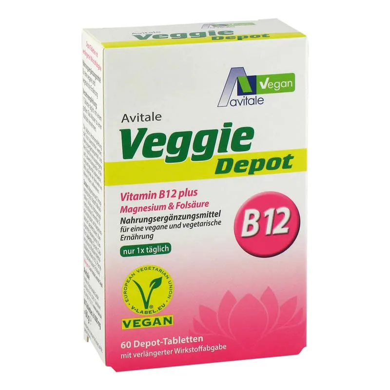 avitale-veggie-depot-b12-tabletten-magnesium-fols-ure-vegan image 1
