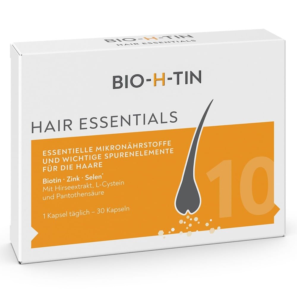 bio-h-tin-hair-essentials-haarkapseln-30-st-biotin-zink-selen image 1
